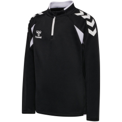 hummel hmlCORE 2.0 1/2-Zip Sweatshirt Kinder 2114 - black/white 164