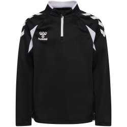hummel hmlCORE 2.0 1/2-Zip Sweatshirt Kinder 2114 - black/white 164