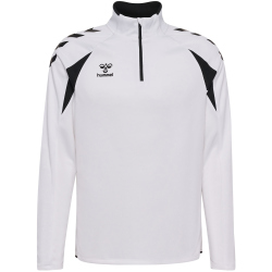 hummel hmlCORE 2.0 1/2-Zip Sweatshirt 9124 - white/black S