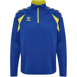 hummel hmlCORE 2.0 1/2-Zip Sweatshirt 8606 - true blue/blazing yellow S
