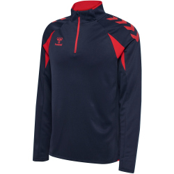 hummel hmlCORE 2.0 1/2-Zip Sweatshirt 7276 - marine/true red S