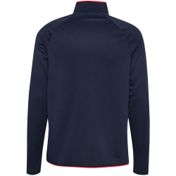 hummel hmlCORE 2.0 1/2-Zip Sweatshirt 7276 - marine/true red S