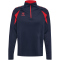 hummel hmlCORE 2.0 1/2-Zip Sweatshirt 7276 - marine/true red S