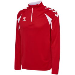 hummel hmlCORE 2.0 1/2-Zip Sweatshirt 3946 - true red/white S