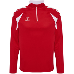 hummel hmlCORE 2.0 1/2-Zip Sweatshirt 3946 - true red/white S