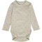 hummel hmlMINI Bee Print langarm Baby-Body 1940 - silver birch 56