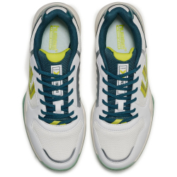 hummel All Court Hallenschuhe 9990 - white/green/yellow 36