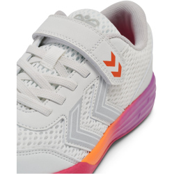 hummel Multiplay Flex VC Hallenschuhe mit Klettverschluss Kinder 9144 - white/pink 33