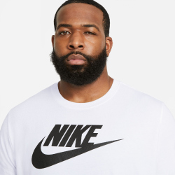 NIKE Sportswear T-Shirt Herren 101 - white/black S