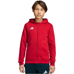 adidas Entrada 26 Sweatjacke Kinder KH1781 - team power red 2/white 116