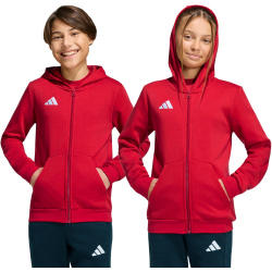 adidas Entrada 26 Sweatjacke Kinder KH1781 - team power red 2/white 116