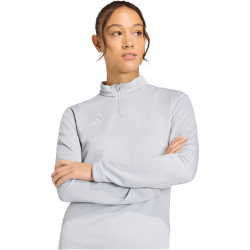 adidas Entrada 26 langarm Trainingsshirt Damen JZ6647 - team light grey/white M