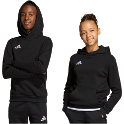 adidas Entrada 26 Hoodie Kinder JZ6569 - black/white 116