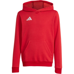 adidas Entrada 26 Hoodie Kinder JZ6568 - team power red 2/white 104