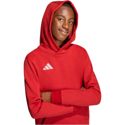 adidas Entrada 26 Hoodie Kinder JZ6568 - team power red 2/white 104