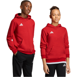 adidas Entrada 26 Hoodie Kinder JZ6568 - team power red 2/white 104