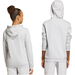 adidas Entrada 26 Hoodie Kinder JZ6562 - team light grey/white 104