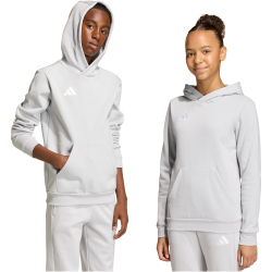 adidas Entrada 26 Hoodie Kinder JZ6562 - team light grey/white 104