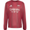 adidas FC Arsenal langarm Aufwärmshirt 2025/26 Herren JZ6909 - team coll burgundy 2/pure ruby S