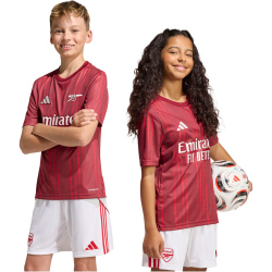 adidas FC Arsenal Aufwärmshirt 2025/26 Kinder JZ6908 - team coll burgundy 2/pure ruby 128