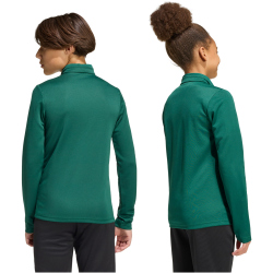 adidas Entrada 26 langarm Trainingsshirt Kinder KE9825 - team dark green/white 128
