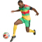 adidas JFF Jamaika Heim Aufwärmshirt 2026 Herren KA1905 - bold gold/vivid green/pure ruby S