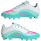 adidas F50 Messi Club FG/MG Fußballschuhe Kinder JQ0950 - cloud white/lucid pink/flash aqua 28