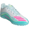 adidas F50 Messi Club TF Multinocken-Fußballschuhe Kinder JQ0949 - cloud white/lucid pink/flash aqua 28