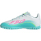 adidas F50 Messi Club TF Multinocken-Fußballschuhe Kinder JQ0949 - cloud white/lucid pink/flash aqua 28