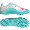 adidas F50 Messi Club TF Multinocken-Fußballschuhe JQ0947 - cloud white/lucid pink/flash aqua 39 1/3