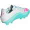 adidas F50 Messi Club FG/MG Fußballschuhe JQ0946 - cloud white/lucid pink/flash aqua 39 1/3