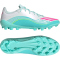 adidas F50 Messi League 2G/3G AG Fußballschuhe JQ0940 - cloud white/lucid pink/flash aqua 39 1/3