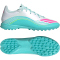 adidas F50 Messi League TF Multinocken-Fußballschuhe JQ0937 - cloud white/lucid pink/flash aqua 39 1/3