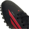adidas F50 Club Mid Cut TF Multinocken-Fußballschuhe Kinder KJ1428 - core black/lucid red/core black 28