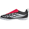 adidas Predator Club Velcro Fold-Over Tongue TF Multinocken-Fußballschuhe Kinder KI8867 - core black/cloud white/lucid red 26
