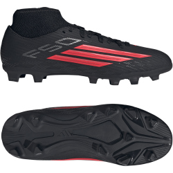 adidas F50 Club Mid FG/MG Fußballschuhe Kinder KI6176 - core black/lucid red/core black 33