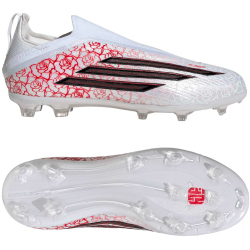 adidas F50 Elite Laceless FG Fußballschuhe Kinder KK3631 - cloud white/core black/lucid red 36