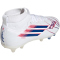 adidas F50 Sparkfusion League Mid Cut FG/AG Fußballschuhe Kinder KJ1438 - cloud white/team royal blue/lucid red 30