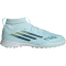adidas F50 Sparkfusion League Mid Cut TF Multinocken-Fußballschuhe Kinder JR1829 - almost blue/dusky petrol/hi-res yellow 36
