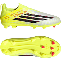 adidas F50 League Laceless FG/MG Fußballschuhe Kinder JR9009 - team solar yellow 2/core black/lucid red 30
