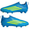 adidas F50 League Laceless FG/MG Fußballschuhe Kinder JR9008 - lucid ray blue/team solar yellow 2/lucid aquamarine 28
