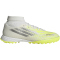 adidas F50 Sparkfusion League Mid Cut TF Multinocken-Fußballschuhe Damen JR9004 - cloud white/iron met./hi-res yellow 38 2/3