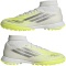 adidas F50 Sparkfusion League Mid Cut TF Multinocken-Fußballschuhe Damen JR9004 - cloud white/iron met./hi-res yellow 38 2/3