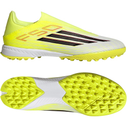 adidas F50 League Laceless TF Multinocken-Fußballschuhe JR8979 - team solar yellow 2/core black/lucid red 41 1/3