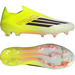 adidas F50 Elite Laceless FG Fußballschuhe JR6458 - team solar yellow 2/core black/lucid red 45 1/3
