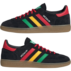 adidas Handball Spezial Sneaker Herren HQ9437 - core black/pure ruby/bold gold 42