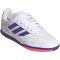 adidas Super Sala Competition III IN Fußballschuhe Kinder JP6990 - cloud white/pure purple/solar turbo 33.5