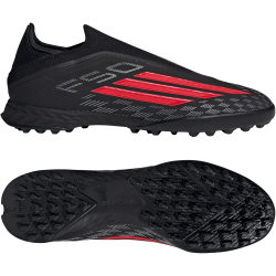 adidas F50 Pro Laceless TF Multinocken-Fußballschuhe KI3634 - core black/lucid red/core black 39 1/3