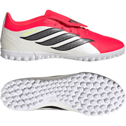 adidas Predator Club Fold-Over Tongue TF Multinocken-Fußballschuhe JR5911 - lucid red/core black/cloud white 39 1/3