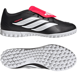 adidas Predator Club Fold-Over Tongue TF Multinocken-Fußballschuhe JR5910 - core black/cloud white/lucid red 40